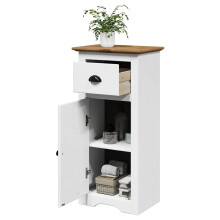 Berkfield Bathroom Cabinet BODO White and Brown 44x30x90 cm