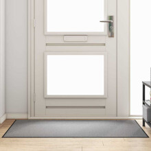 Berkfield Doormat Grey and Black 90 x 150 cm 100% Polyamide
