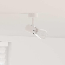 Berkfield Ceiling Spotlight with Spotlights White 6.5 x 6 x 11.5 cm Metal