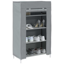 Berkfield Shoe Cabinet Grey 60.5x30x97 cm Non-woven Fabric