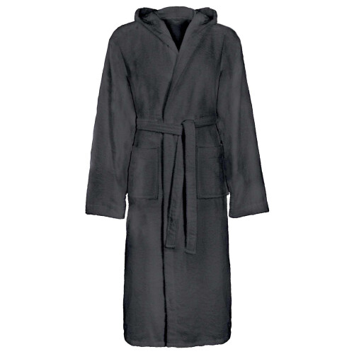 Berkfield Bathrobe KINN Anthracite S Cotton