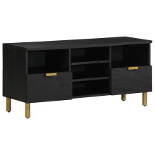 Berkfield TV Cabinet Black 100x33x46 cm Engineered Wood