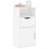 Berkfield Side Cabinet with Drawer ODDA White 40x24x79 cm Solid Wood Pine 1