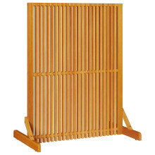 Berkfield Privacy Screen Brown 79.5 x 50 x 110 cm Solid Acacia Wood