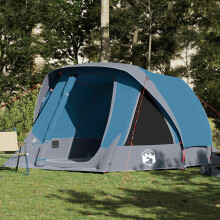 Berkfield Family Tent Cabin 6-Person Blue Waterproof