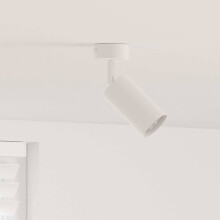 Berkfield Ceiling Spotlight with Spotlights White 6 x 6 x 16 cm Metal