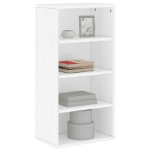 Berkfield Side Cabinet ODDA White 40x24x79 cm Solid Wood Pine