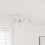 Berkfield Ceiling Spotlight White 26.5 x 26 x 11.5 cm Metal 1