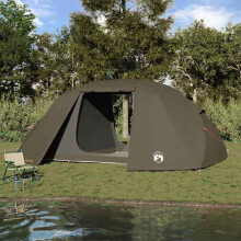 Berkfield Fishing Tent Brown 514 x 465 x 187 cm Polyester and Fiberglass