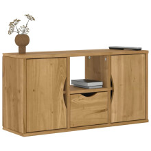 Berkfield TV Cabinet with Drawer ODDA 79x24x40 cm Solid Wood Pine