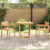 Berkfield Garden Dining Table Round ò90x75 cm Solid Wood Acacia 1