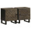 Berkfield Bedside Cabinets 2 pcs Black 40x33x46 cm Solid Wood Mango 1