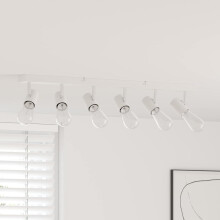 Berkfield Ceiling Spotlight White 73 x 6.5 x 11.5 cm Metal