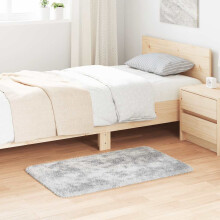 Berkfield Shaggy Rug High Pile NAVARRA Silver Grey 60x100 cm Polyester