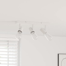 Berkfield Ceiling Spotlight White 38 x 6.5 x 11.5 cm Metal