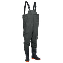 Berkfield Chest Waders with Boots Dark Green Size 38