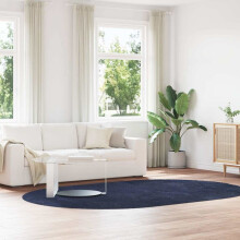 Berkfield Shaggy Rug High Pile NAVARRA Navy 300x200 cm Polyester