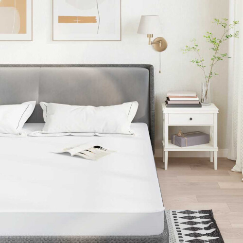 Berkfield Mattress Protector White 140x190 cm Waterproof