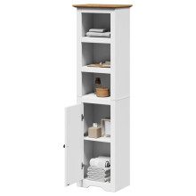 Berkfield Bathroom Cabinet BODO White and Brown 44x30x160 cm