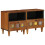 Berkfield Bedside Cabinet 2 pcs Brown 40 x 33 x 46 cm Solid Mango Wood 1