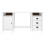 Berkfield Desk Hill White 150x50x74 cm Solid Pine Wood 2