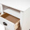 Berkfield Desk Hill White 150x50x74 cm Solid Pine Wood 6