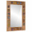Berkfield Bathroom Mirror Natural 50 x 70 x 3 cm Solid Mango Wood 1