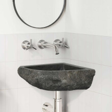 Berkfield Basin Grey (30-37) x (30-37) x 12 cm River stone