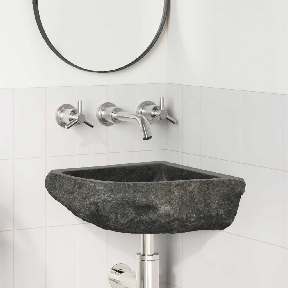 Berkfield Basin Grey (30-37) X (30-37) X 12 Cm River Stone 3067557554728