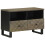 Berkfield TV Cabinet Black 70x33x46 cm Solid Wood Mango 1