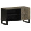 Berkfield TV Cabinet Black 80x33x46 cm Solid Wood Mango 1