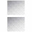 Berkfield Stair Tread Rectangular 2 pcs Silver 60 x 50 cm Aluminium 1
