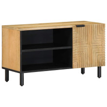 Berkfield TV Cabinet Brown 80x31.5x46 cm Solid Wood Mango