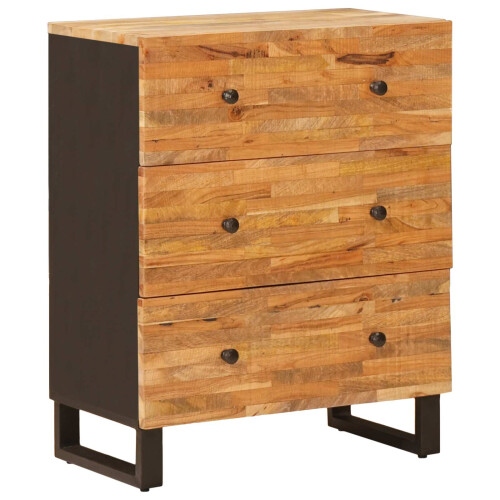 Berkfield Storage Sideboard Brown 60 x 33 x 75 cm Solid Mango Wood