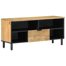 Berkfield TV Cabinet Brown 100x33x46 cm Solid Wood Mango