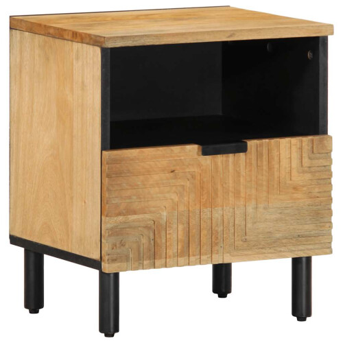Berkfield Bedside Cabinet Brown 40x33x46 cm Solid Wood Mango