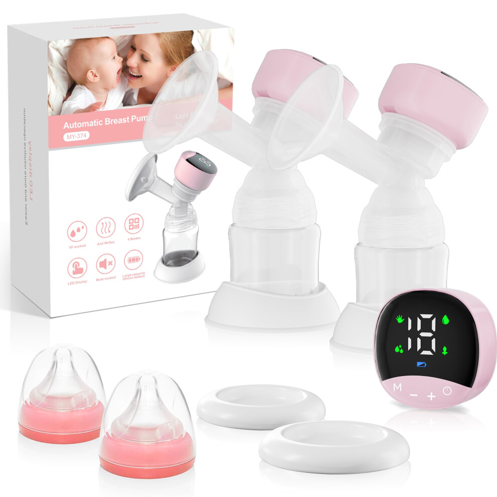 Wearable Breast Pump Wireless Electric, 24mm Flange, Adjustable Suction, Low Noise, Easy Clean