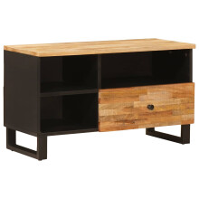 Berkfield TV Cabinet with Drawer Brown 80 x 33 x 46 cm Solid Mango Wood