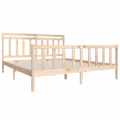 Berkfield Bed Frame without Mattress Super King Solid Wood 2