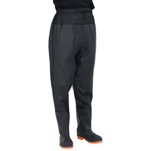 Berkfield Waist Waders with Boots Black Size 38