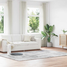 Berkfield Shaggy Rug High Pile NAVARRA Silver Grey 200x290 cm Polyester
