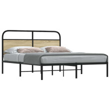 Berkfield Bed Frame Without Mattress 150x200 cm King Size Sonoma Oak Engineered Wood