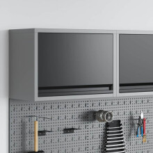 Berkfield Tool Cabinet with Storage Black and Grey 50 x 25 x 35 cm