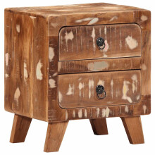 Berkfield Bedside Cabinet 40x32x46 cm Solid Wood Reclaimed