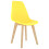 Berkfield Dining Chairs 6 pcs Yellow Plastic 2