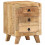 Berkfield Bedside Cabinet 37x32x50 cm Solid Wood Rough Mango 1