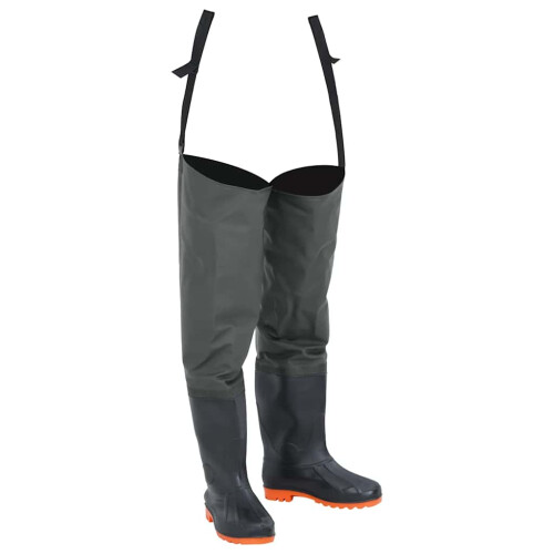 Berkfield Hip Waders Dark Green Size 41