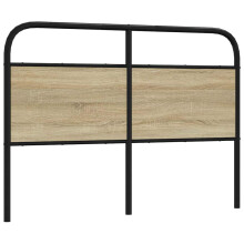 Berkfield Replace Headboard Sonoma Oak 135 cm Steel and Engineered Wood