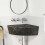 Berkfield Basin Grey (38-45) x (38-45) x 12 cm River stone 1