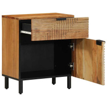 Berkfield Bedside Cabinet Brown 50 x 33 x 60 cm Solid Acacia wood
